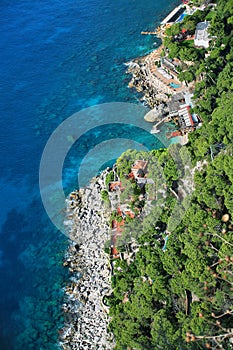 Marina Piccola, Island Capri, Gulf of Naples, Italy, Europe