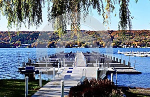 Marina Pier on Keuka Lake, New York