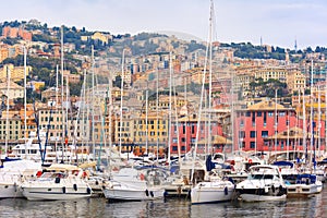 Marina Porto Antico Genova, Genoa, Italy. photo