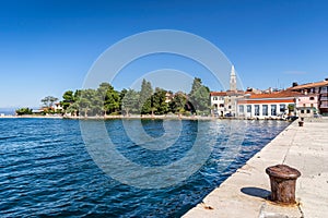 The marina and promenade in Isola Slovenia