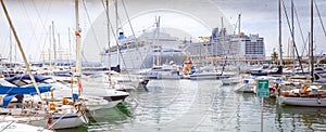 Marina and seaport