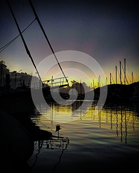 Marina sunset