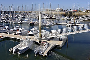 Marina of Treauville in France.