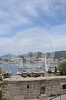 Marina view from Bodrum, Turkey\'s most beautiful holiday destination