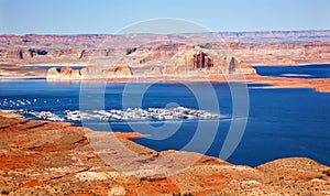 Marina Wahweap Bay Lake Powell Glen Canyon Arizona photo