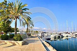 Marina and yacht harbour of Altea Spain