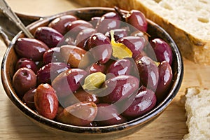 Marinated Black Olives