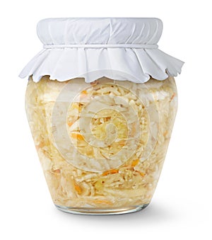Marinated cabbage (sauerkraut) photo
