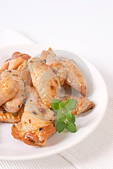 Marinated chicken wings