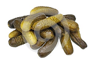 Marinated cucumbers on a holiday table