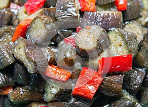 Marinated eggplant