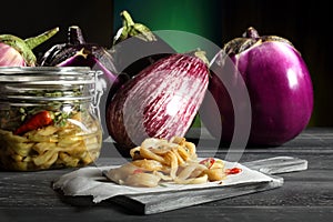 Marinated eggplant