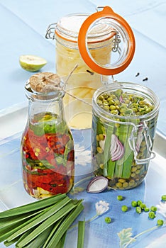 Marinated fruits and vegetables