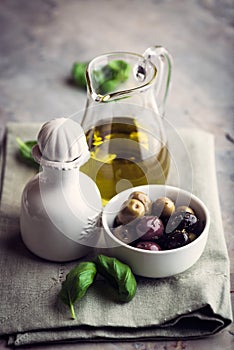 Marinated Olives and Olive Oil