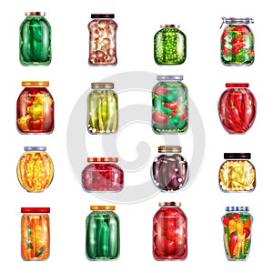 Marinated Pickles Jars Collection