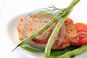 Marinated pork chop