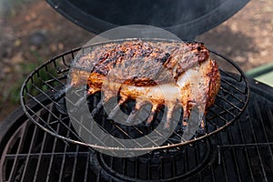 Marinated Rack of Lamb on Grill