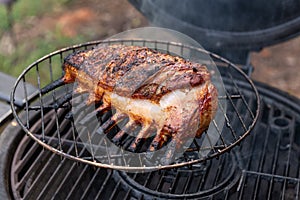 Marinated Rack of Lamb on Grill