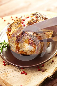 Marinated roast ham