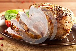 Marinated roast ham