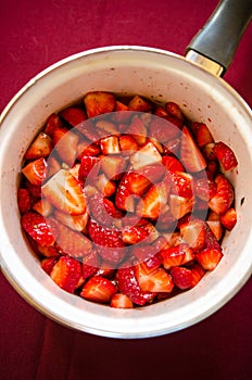 Marinated strawberries