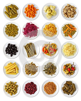 Marinated vegetables collection photo