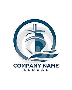 Marine abstract logo design 2 business insurance abstract