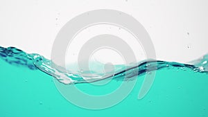 Marine blue water waves and splashes in 180fps slow motion