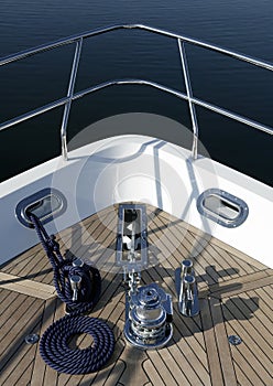 MARINE CAPSTAN WINCH AND BOW RAIL