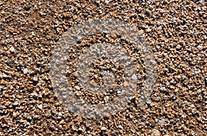 Marine clean sand with small colored stones