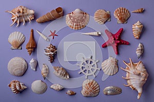 Marine composition with business card