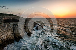 Marine landscape from Tjulenovo village, Bulgaria, Eastern Europe