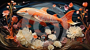 Marine life vs microplastic pollution: a visual narrative. Created with Generative AI