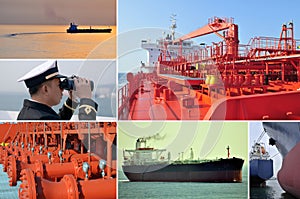 Marine merchant fleet collage â€“ tankers.