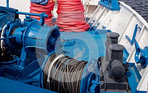 Marine mooring equipment of the ship