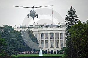 Marine One and White House