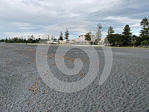 Marine Parade in the town of Napier, New Zealand