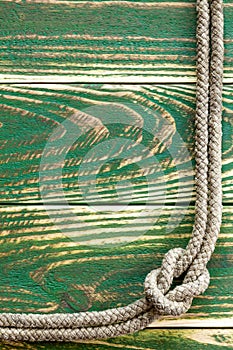 Marine rope knotted