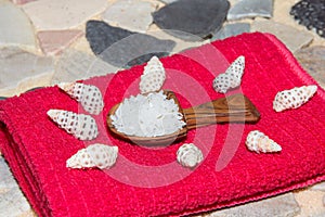 Marine sea salt for bathing