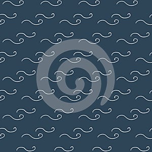 Marine Seamless Hand Drawn Pattern