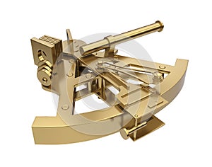 Marine Sextant Navigation Isolated photo