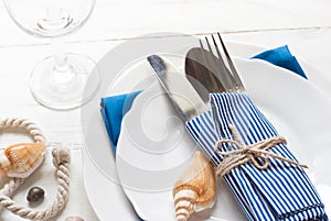 Marine table setting