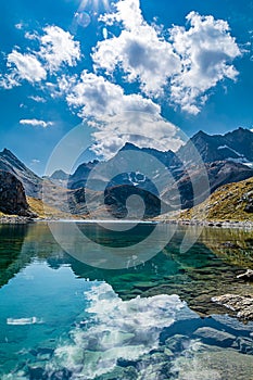 Marinet lakes in Ubaye valley - France photo