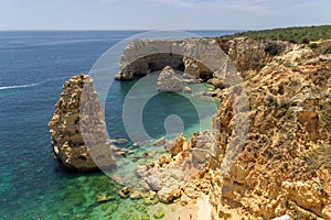 Marinha Beach in Algarve Portugal