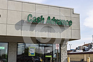 Marion - Circa April 2017: Cash Advance Strip Mall Location. Cash Advance is a Payday Loan Company I