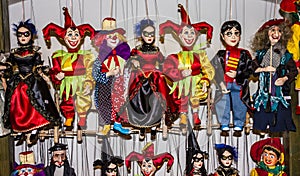 Marionette shop in Prague, Czech Republic