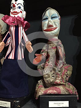 Marionettes, puppets on string museum in Palermo , Sicily, Italy