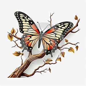 Mariposa butterfly simple butterfly vector painting pink butterfly white background small copper city butterflies photo