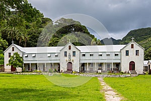 Marist Convent School, a girls school by Catholic missionaries, run by nuns, now a co-ed primary school. Levuka, Ovalau, Fiji.