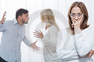 Marital quarrel and psychologist